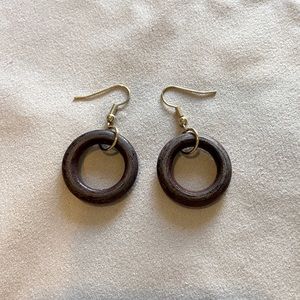 Wood Rings Earrings